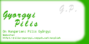 gyorgyi pilis business card