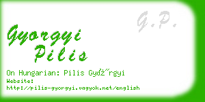 gyorgyi pilis business card